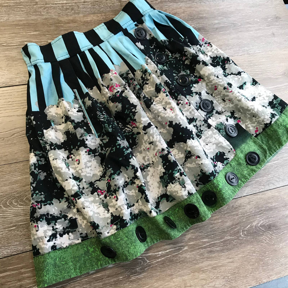 PLENTY by Tracy Reese Funky Pleated Floral skirt